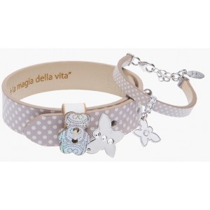 KEEP ME JEWELS - Pois beige / coppia Mamma Bebè BRMBCOPOBE